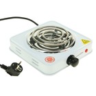 УЦЕНКА Плитка электрическая LuazON LHP-001, 1 конфорка, 1000 Вт, нагреватель спираль, белая - Фото 1