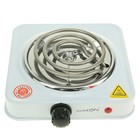УЦЕНКА Плитка электрическая LuazON LHP-001, 1 конфорка, 1000 Вт, нагреватель спираль, белая - Фото 2