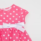 Платье для девочки, рост 80 см, цвет горох на гиацинте Л364_М - Фото 4