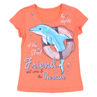 Блузка для девочки, рост 92 см, цвет лососевый Л522-3794_М - Фото 1