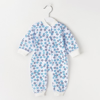 Комбинезон для мальчика с открытыми ножками, цвет микс, рост 74 см