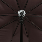 Зонт - трость полуавтоматический «Однотонный», 10 спиц, R = 51 см, цвет коричневый - Фото 3