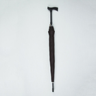 Зонт - трость полуавтоматический «Однотонный», 10 спиц, R = 51 см, цвет коричневый - Фото 5