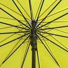 Зонт полуавтоматический «Однотонный», 16 спиц, R = 61 см, цвет жёлтый неоновый - Фото 3