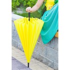 Зонт полуавтоматический «Однотонный», 16 спиц, R = 61 см, цвет жёлтый неоновый - Фото 6