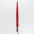 Зонт полуавтоматический «Однотонный», 16 спиц, R = 61 см, цвет красный - Фото 5