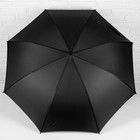 Зонт полуавтоматический «Однотонный», 8 спиц, R = 67 см, цвет чёрный - Фото 2