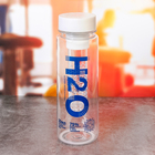 Бутылка для воды "Н2О", 500 мл - Фото 4