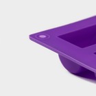 Форма для выпечки Доляна «Батончик», силикон, 30×17.5 см, 20 ячеек (6.5×2.5×2 см), фиолетовая - Фото 4