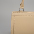 Сумка женская, отдел на молнии, наружный карман, цвет кремовый - Фото 4