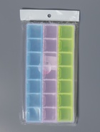 Органайзер для хранения мелочей, 21 ячейка, 21.5×10.5×2 см, МИКС - Фото 6