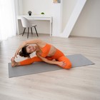 Коврик для йоги 173 × 61 × 0,6 см, цвет серый - Фото 6