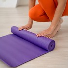 Коврик для йоги Sangh, 173х61х0,3 см, цвет фиолетовый - фото 3814475