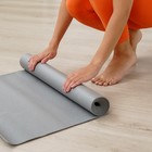 Коврик для йоги Sangh, 173х61х0,3 см, цвет серый - фото 8386848