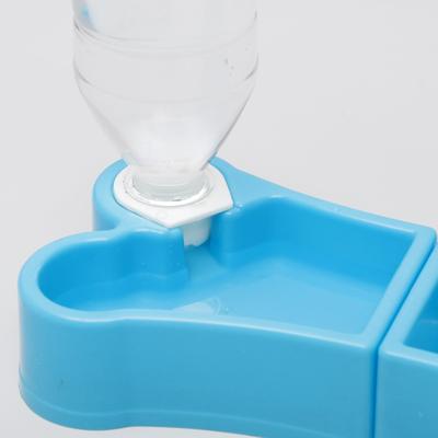 Миска двойная разделяющаяся "Объединение" под бутылку, 26х11,5х4,5 см, микс