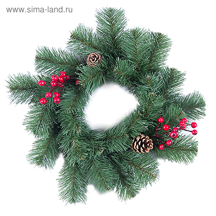 Венок украшенный Стандарт  35 см - Фото 1