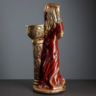 Фигура с кашпо "Девушка у колонны" бронза цвет бордовый  64см - Фото 3