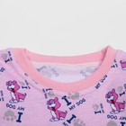 Пижама для девочки I MY DOG, рост 92 см, цвет розовый микс - Фото 3