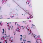 Пижама для девочки I MY DOG, рост 92 см, цвет розовый микс - Фото 5