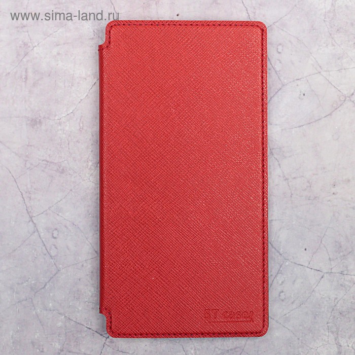 Чехол-книжка ST Case Book 5.5" (156.5х80), иск. кожа, Красный - Фото 1