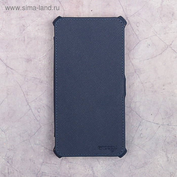 Чехол-книжка Snoogy для Xiaomi Redmi Note 4X, иск. кожа, Синий - Фото 1