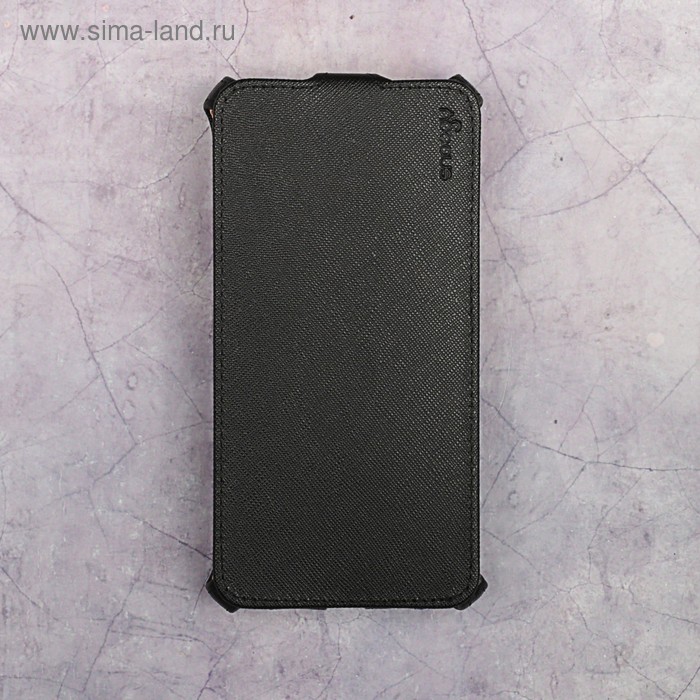 Чехол-флип Snoogy для Xiaomi Redmi Note 4X, иск. кожа, Черный - Фото 1