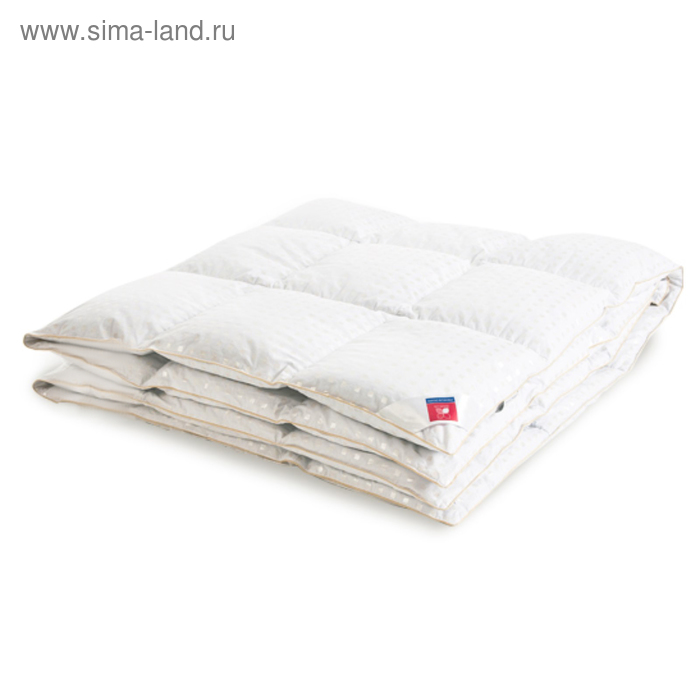 Одеяло тёплое "Афродита", размер 110х140 см, тик, белый - Фото 1