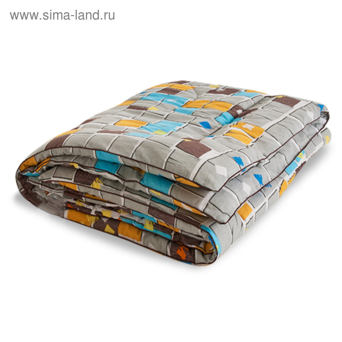 Одеяло тёплое "Полли", размер 200х220 см, поплин, микс - Фото 1