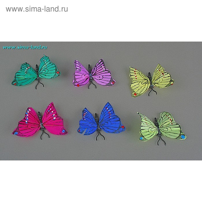 магнит бабочка перо урания 6*8 см - Фото 1