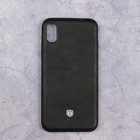 Чехол Activ T Leather для Apple iPhone X, черный - Фото 1