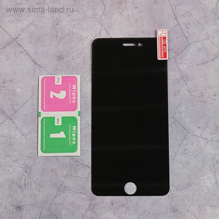 Защитное стекло Activ для Apple iPhone 6 Plus, черное/прозрачное - Фото 1