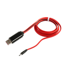 Кабель Hoco, micro USB - USB, 2 А, 1 м, дисплей с индикатором зарядки, красный - Фото 1