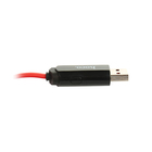 Кабель Hoco, micro USB - USB, 2 А, 1 м, дисплей с индикатором зарядки, красный - Фото 2