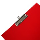 Планшет с зажимом А3, 420 x 320 мм, покрыт высококачественным бумвинилом, красный (клипборд) - Фото 3