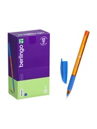 Ручка шариковая Berlingo. Skyline, светло-синий стержень, игольчатый узел 0.7 мм, резиновый упор  (артикул 3593771)  большой выбор товаров оптом и в розницу по низким ценам с доставкой