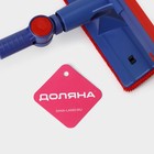 Щётка для окон Доляна, фиксатор, стальная телескопическая ручка, длина 55(83) см, водосгон силикон 18 см, насадка велюр 18×8 см - Фото 12