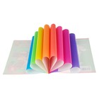 Бумага цветная флуорисцентная А4, 8 листов, 8 цветов, мелованная, на скобе - Фото 2