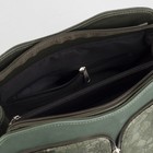 Сумка женская «Кружева», отдел с перегородкой на молнии, наружный карман, цвет зелёный - Фото 5