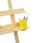 Мольберт тип «Лира» 175×62 см, (полка 60×12 см, с двумя подстаканниками), с бегунком, неокрашенное дерево, Calligrata №7 - Фото 4