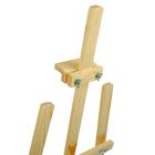 Мольберт тип «Лира» 175×62 см, (полка 60×12 см, с двумя подстаканниками), с бегунком, неокрашенное дерево, Calligrata №7 - Фото 7