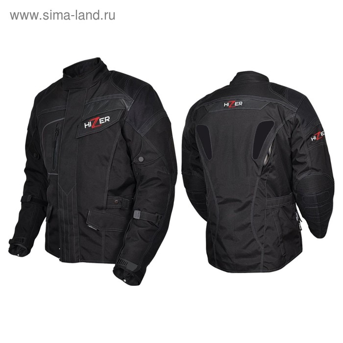 Куртка мотоциклетная, HIZER 523, текстиль, размер L, черный - Фото 1