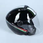 Шлем HIZER 217-2, размер M, черно/белый - Фото 6