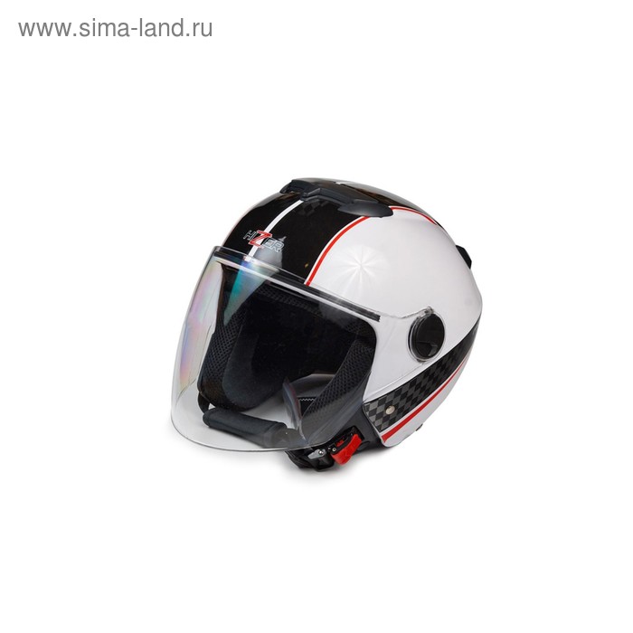 Шлем HIZER 217-1, размер L, бело/черный - Фото 1