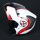 Шлем HIZER 620-2, размер XL, бело/красный - Фото 5