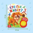 Музыкальная книга «Кто где живёт», 14,4 х 17 см, 10 стр. - Фото 2