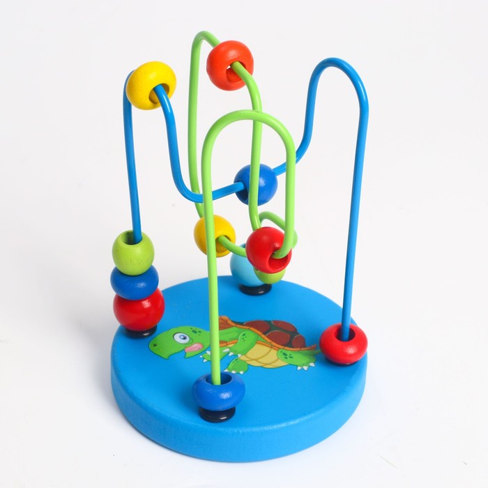Серпантинка-лабиринт с пластиковыми бусинами «Черепаха» - Фото 1