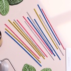 Свечи для торта «Феерия», 16 шт., коктейльные с искрами, 16.5 см - Фото 2