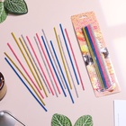 Свечи для торта «Феерия», 16 шт., коктейльные с искрами, 16.5 см - Фото 3