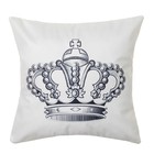 Наволочка декоративная "Корона", белая, 40 х 40 см, 100 % п/э - Фото 1