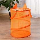 Корзина для хранения игрушек «Котик», с ручками и крышкой, 33 х 43 см - Фото 3